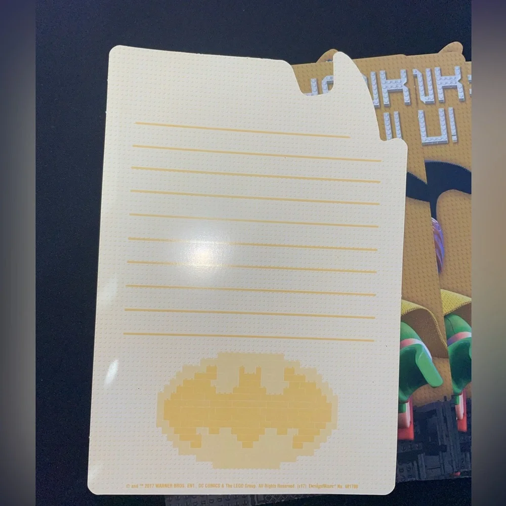 Purple Bubble Mailers with Batman Thank You Cards